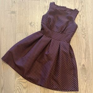 Closet Red and Black Polka Dot Dress